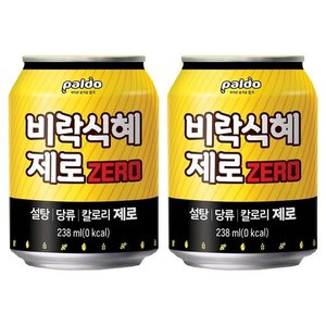  팔도 비락 식혜 제로 238mL x 48개  전통음료 쌀음료 제로음료