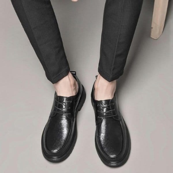 [옷자락] 남성 캐주얼 레이스업 스티치 라인 로퍼