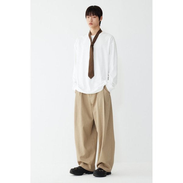[MEN] 톰보이 오버핏 롱슬리브 티셔츠 9155322110002