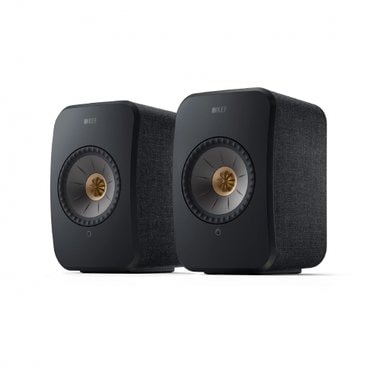  KEF LSX II - 무선 하이파이 북쉘프 스피커 (카본 블랙)