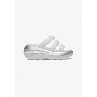 이스퀘어 5075404 Crocs MEGA CRUSH METALLIC TRIPLE STRAP - Mules moonlight silver