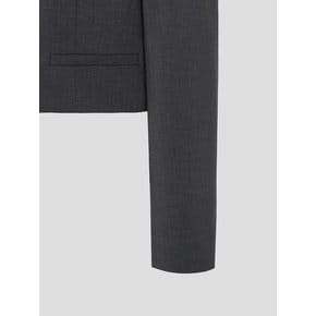 Strap Detail Short Jacket - Ash