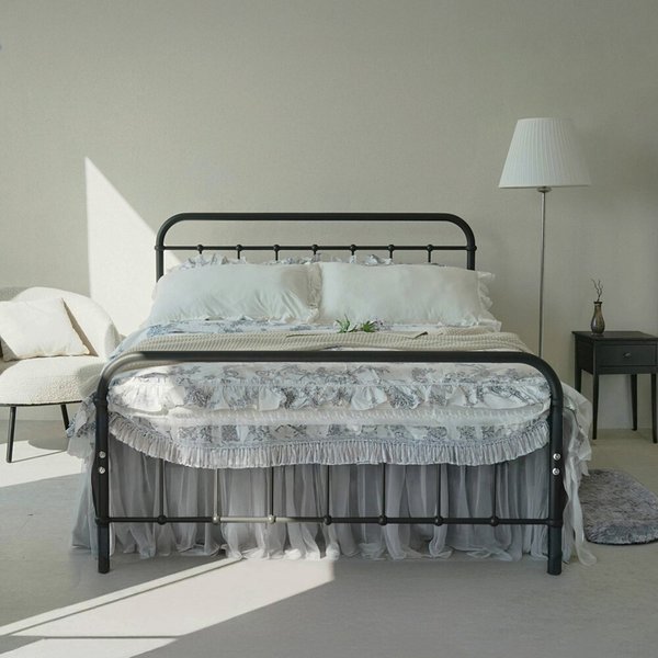 동서가구 쥬디 철제 Q 침대+민케미컬폼 매트리스 DF926615