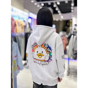 [남녀공용]뒷면 엄지척 부클오리 후드티셔츠