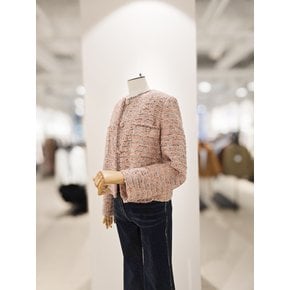 [파주점] [더아이잗컬렉션]글리터 믹스 클래식  트위드 자켓 CR4A0JK221