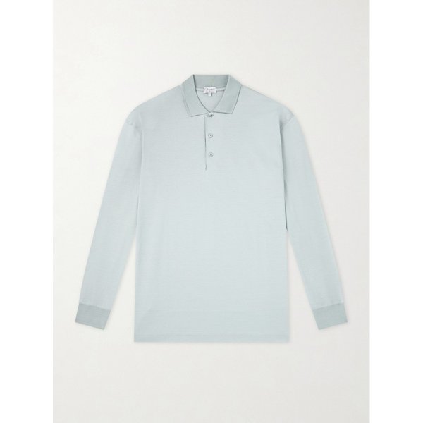 샤르베 코튼 새틴 폴로 셔츠 46376663163007335