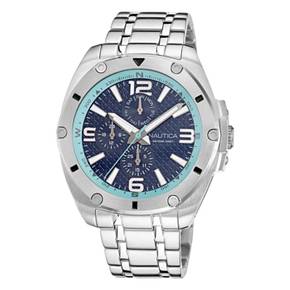 4704474 Nautica Mens Stainless Steel Multi-Function Watch