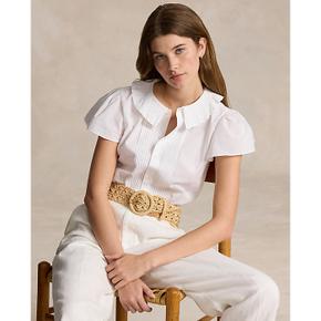 여성 러플 트림 코튼 셔츠(WMPOSHTNDN20233100)