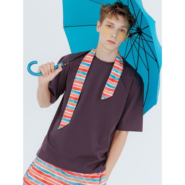 남자 비치 스트라이프 티셔츠 팬츠 셋업 SMKFA402