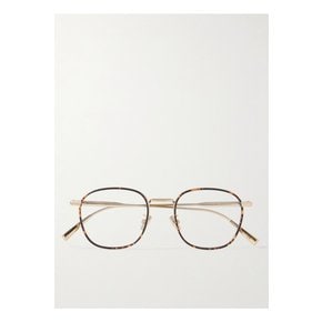 DiorBlackSuitO S2U Round-Frame Tortoiseshell Acetate and Gold-Tone Optical Glasses