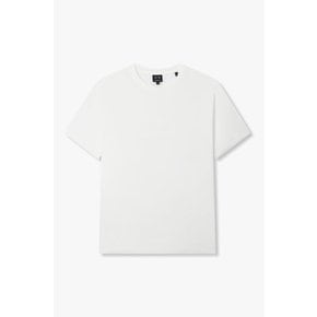 AX 남성 엠보 로고 디테일 코튼 티셔츠A416130032화이트