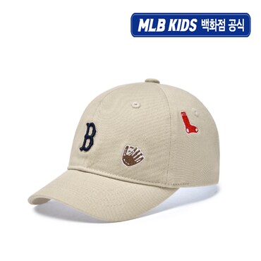 MLB키즈 (백화점공식)25N  베이스볼 패턴 볼캡  7ACPB015N-43BGL