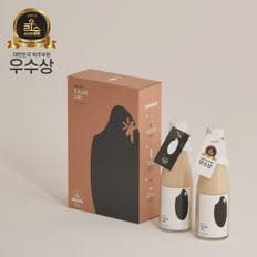 전통주 선물세트 탁100 내추럴 375ml 10.5% 2병 탁브루 선물 패키지