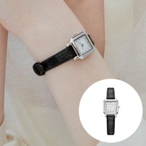 AMICO 스퀘어 가죽 시계 (JWM1LE5BS501WHBK0)