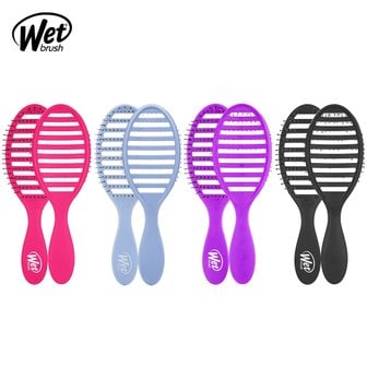 웻브러쉬 wet brush 스피드 드라이 헤어 드라이 브러쉬 극손상모 두피 마사지 머리 빗