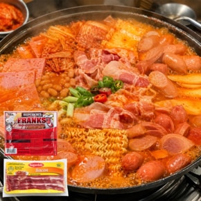 부대찌개모듬햄 슈가데일베이컨+슈페리어소시지 냉동베이컨 냉동소시지