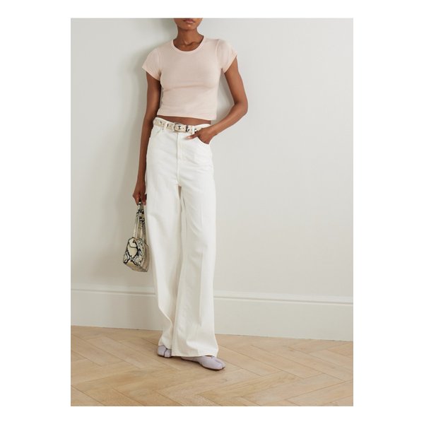 에턴 베이비 티 크롭 코튼 모달 혼방 저지 티셔츠 핑크 46376663162849593