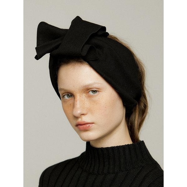turban black big hairband