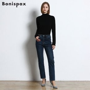 기모 스판 절개 라인 딥블루 진 (택가격 119000원)