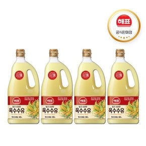 사조 해표 맑고 신선한 옥수수유 1.8L X 4