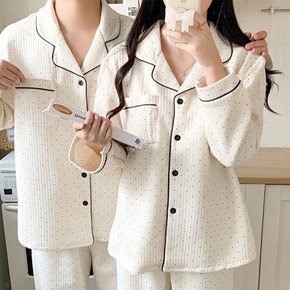 1+1 몽실 도트 긴팔 수면 잠옷 파자마 세트