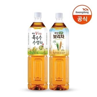 광동 옥수수수염차 1.5L 6pet + 밀싹보리차 1.5L 6pet/차