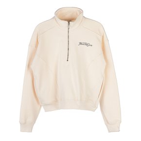 RIZOLLI QUARTER ZIP CREAM CHOCOLATE 여성 리졸리 하프 집업 맨투맨