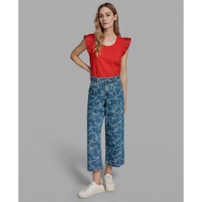 칼라거펠트 우먼 Petite Mid-Rise 앵클 진 - 미디움 인디고 26531430 1394164