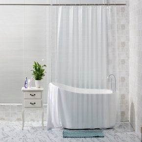 민무늬 욕실 투명 샤워 커튼
