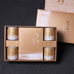 청산에식품 청자채 선물세트(25g캔x4,돌구이김8봉)