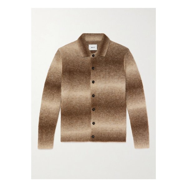 NN.07 알피 6656 스트라이프 알파카 혼방 가디건 브라운 46376663162896259