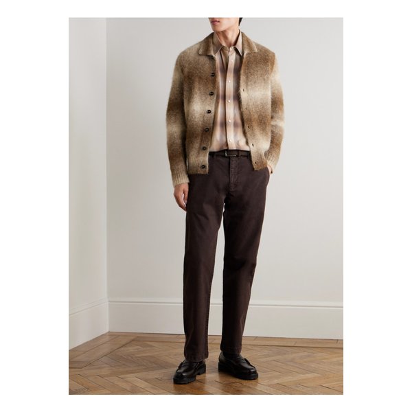 NN.07 알피 6656 스트라이프 알파카 혼방 가디건 브라운 46376663162896259