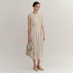 SS24 Clouet Flap Leather Tote Bag Ivory