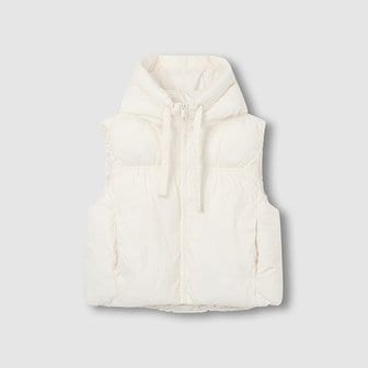 JAJU 여 루즈핏 미디엄 다운필 후드 베스트 J106101010006