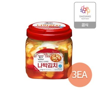 종가집 종가 담백한 나박김치 1.2kg (PET) x 3개