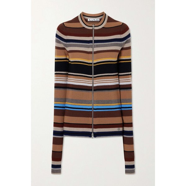 멀티 스트라이프 리브 울 가디건 46376663162964237