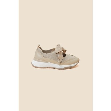 슈콤마보니 Wave mary jane sneakers(beige) DG4DA24501BEE