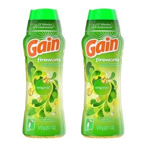 게인 파이어웍스 비즈 향기부스터 오리지널 570g 2팩 Gain Fabric Softener Original Scent