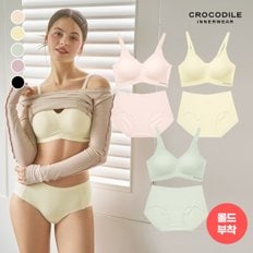 라이크라 쉘론 몰드부착 스트랩 감탄브라+팬티 6종 택1