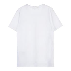 여성 하트 로고 와펜 티셔츠 AZ P1T107 051 WHITE