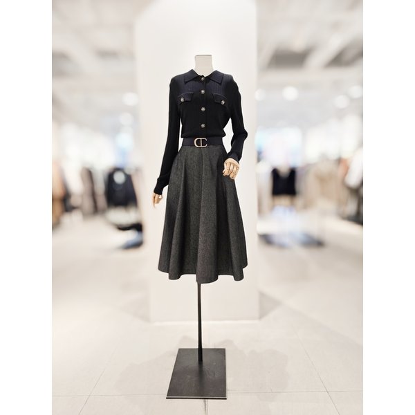 [파주점] [더아이잗컬렉션]골드 포인트 믹스드 텍스처 드레스 CR3A1OP841