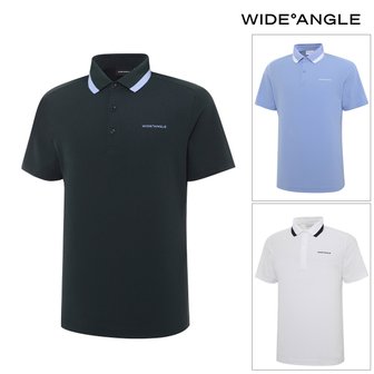 와이드앵글 남성 에센셜 폴로 반팔 티셔츠(WMM24291)