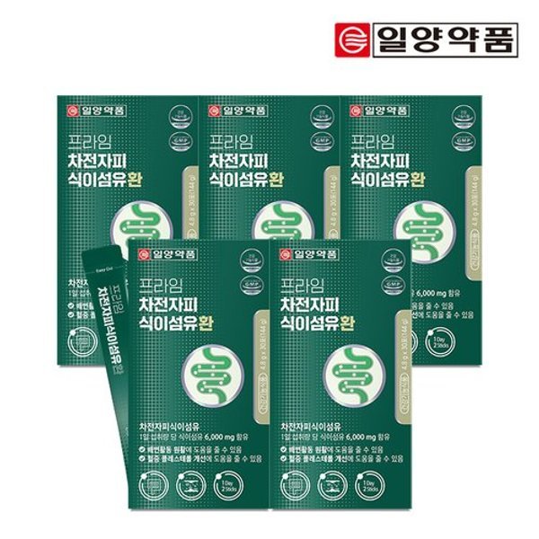 프라임 차전자피 식이섬유환 30포 5박스 / 쾌변 배변활동원활 콜레...