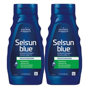 Selsun Blue 셀선 블루 모이스쳐라이징 샴푸 325ml 2개 Anti-dandruff Shampoo with Aloe