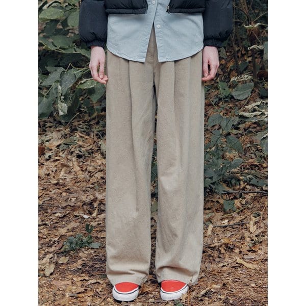 Pintuck Wide Buckle Pants_EEWPT133_3color