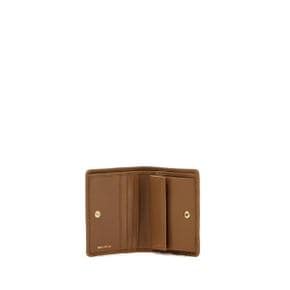 여성 matelasse nappa leather small wallet Brown