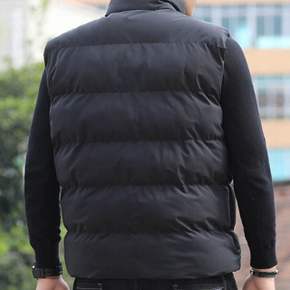 넥 보온 블랙 패딩 베스트 조끼 도톰 스포티 캐주얼
