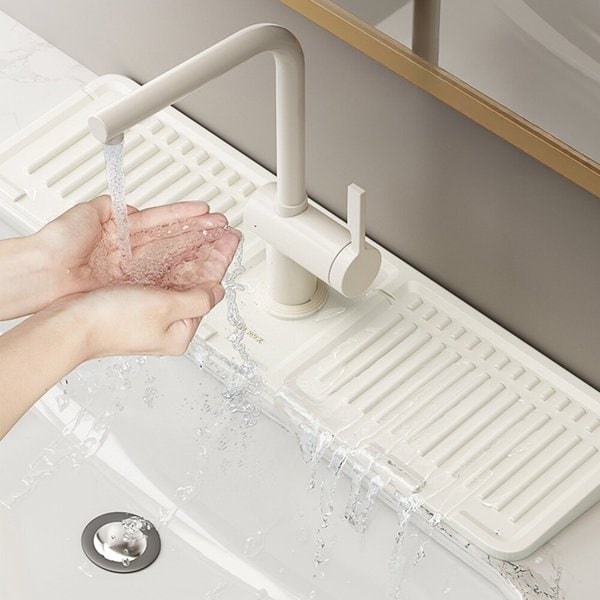 [토마]욕실세면대 씽크대 수전 실리콘 수전선반/트레이 욕실선반 정리 화장실선반(CN65)