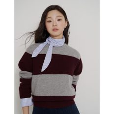 보더 스트라이프 니트  그레이 BF6951C083