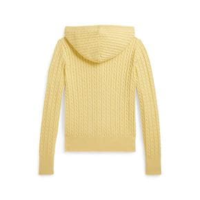 폴로 키즈 여아 7-16세 미니 케이블 코튼 풀 지퍼 후디(CWPOSWEG6820625700)